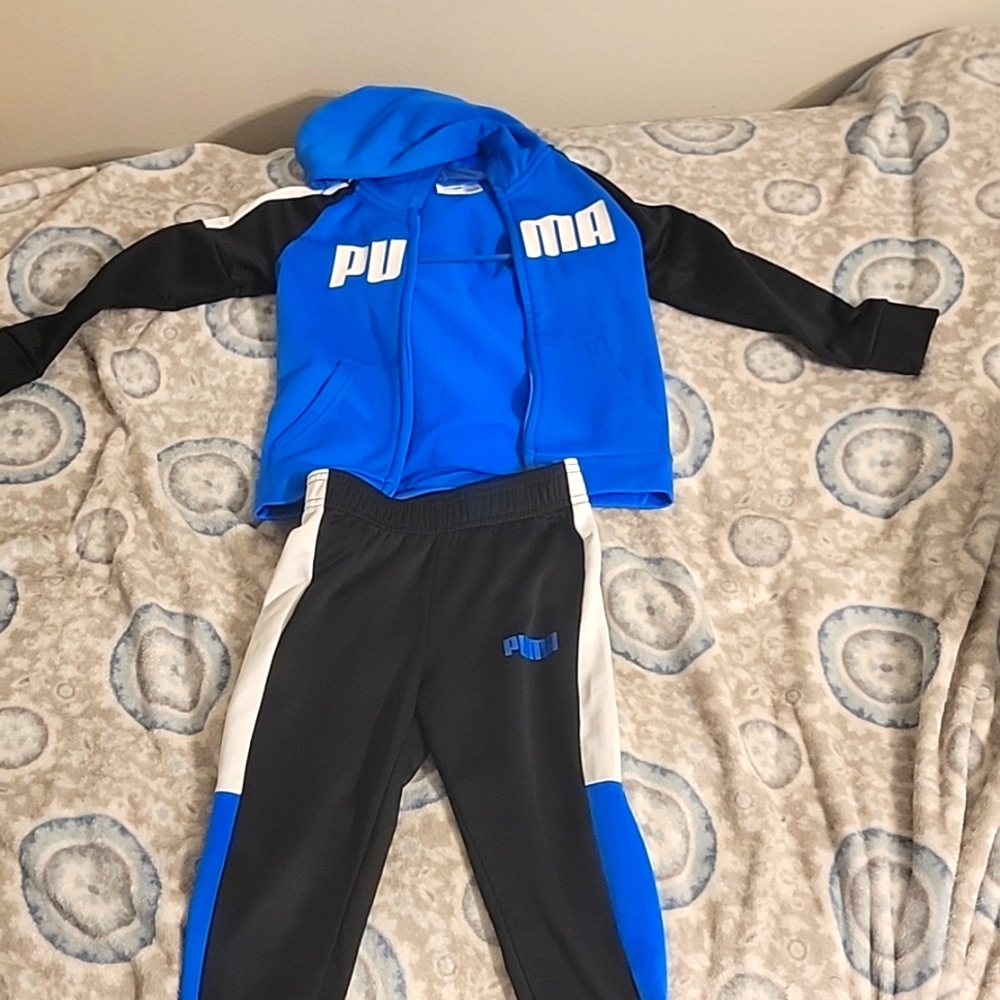 4T Puma blue Tracksuit(boys)